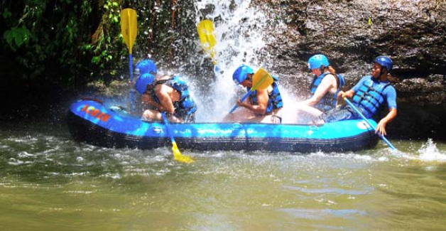 Bali ayung river white water rafting