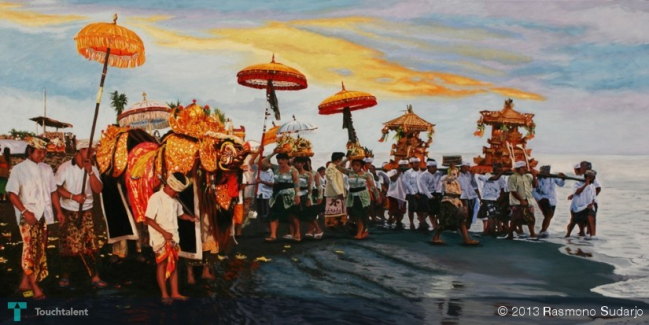 Holy spring water temple bali