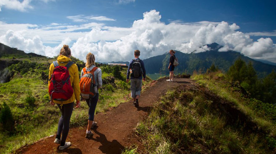 Kintamani volcano and mount batur