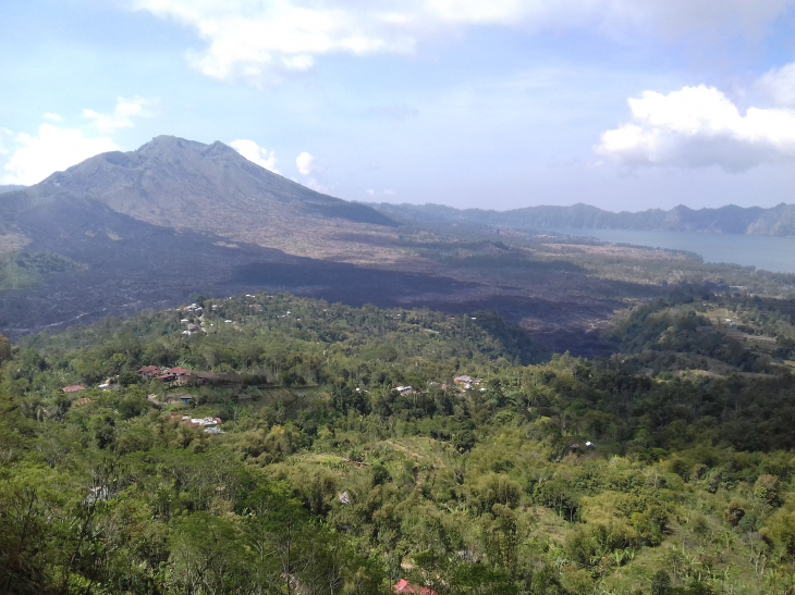 Ubud transport and tour services drop to batur volcano trekking