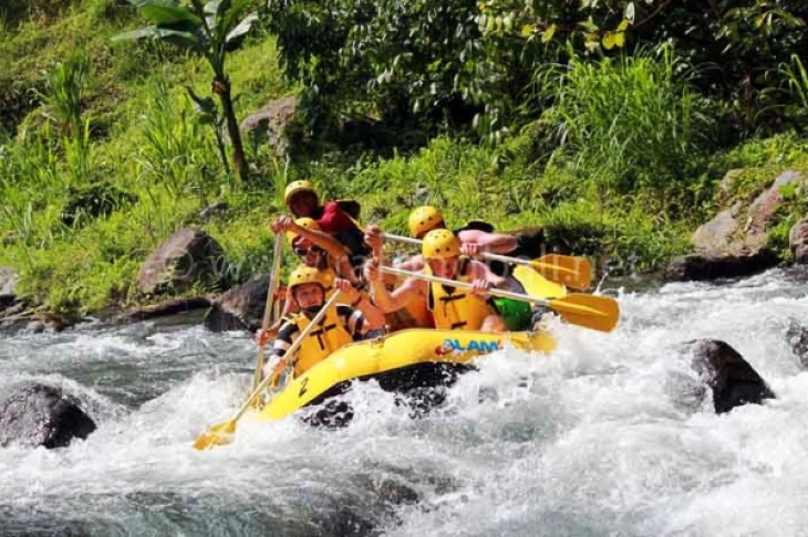 Bali white water rafting ayung river